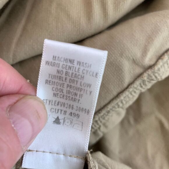 Vince Tan Corduroy Tiered Skirt Side Button Sz 4 - Picture 6 of 6